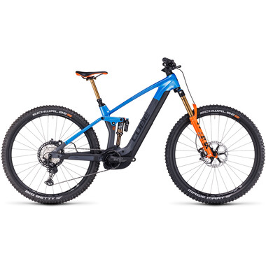 Mountain Bike eléctrica CUBE STEREO HYBRID 140 HPC ACTIONTEAM 750 27,5/29" Azul/Gris 2023 0